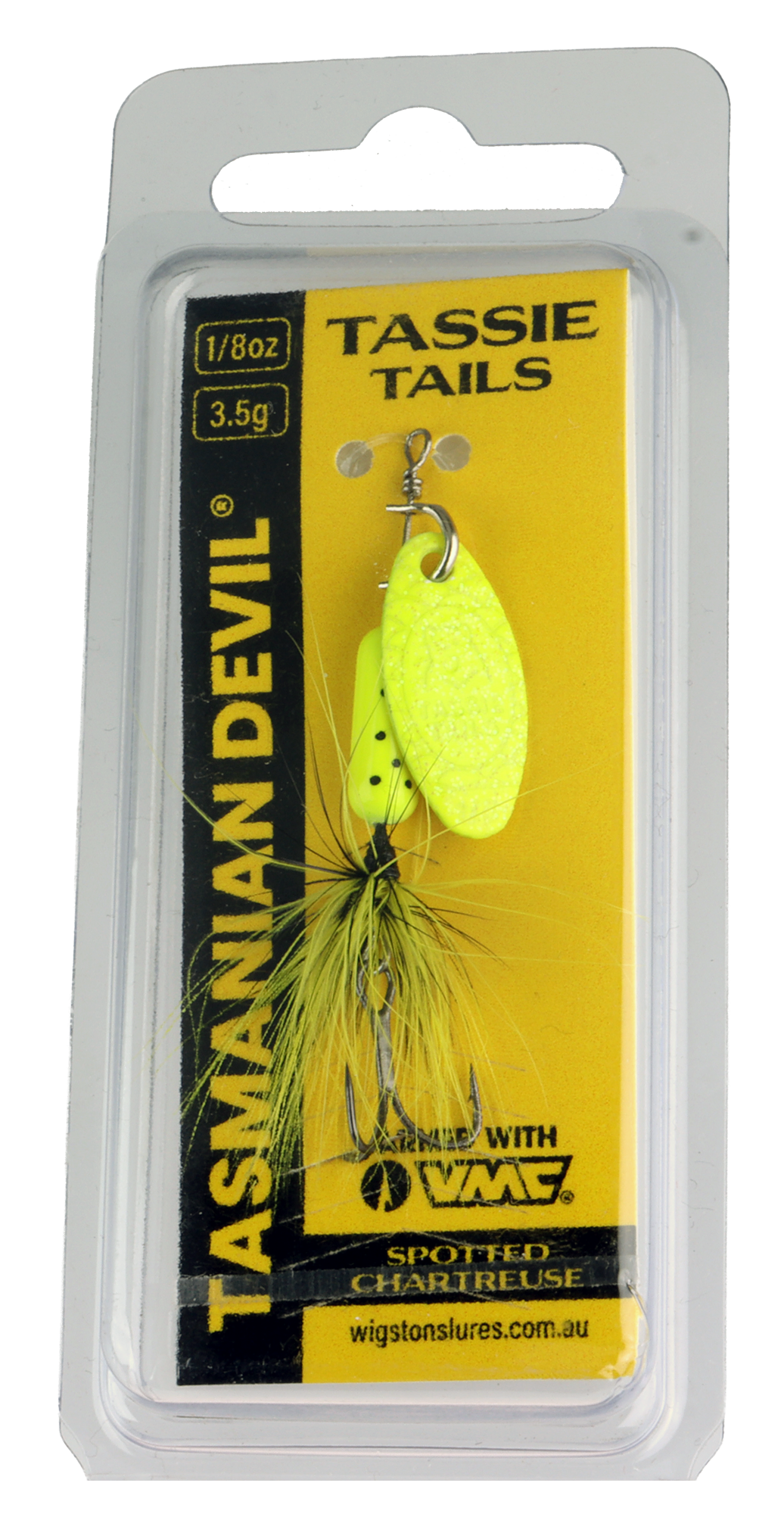 Tasmanian Devil - Tassie Tail - Spotted Chartruese