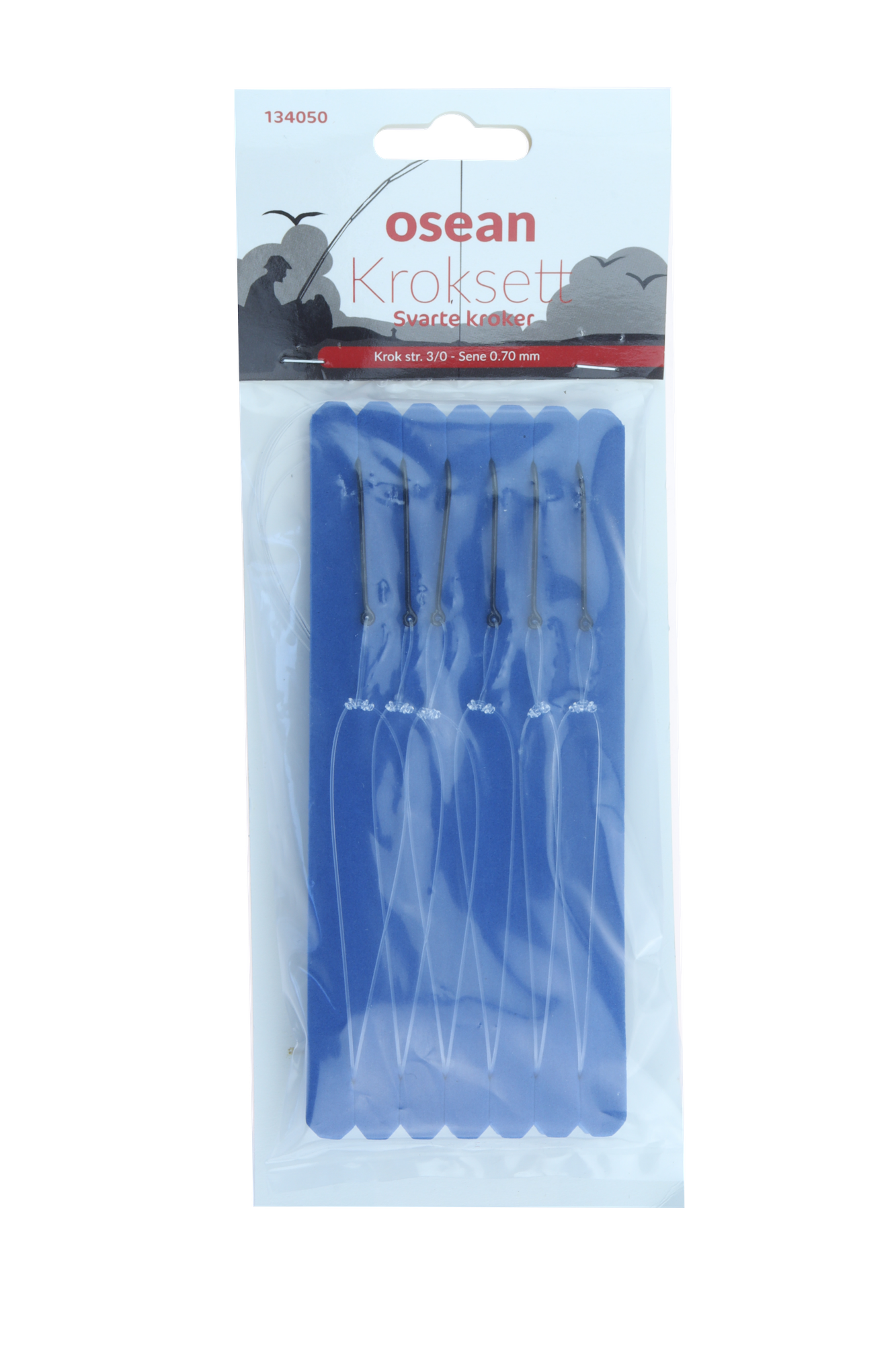 Osean Sorte kroker - Kroksett - 5 stk - 5/0