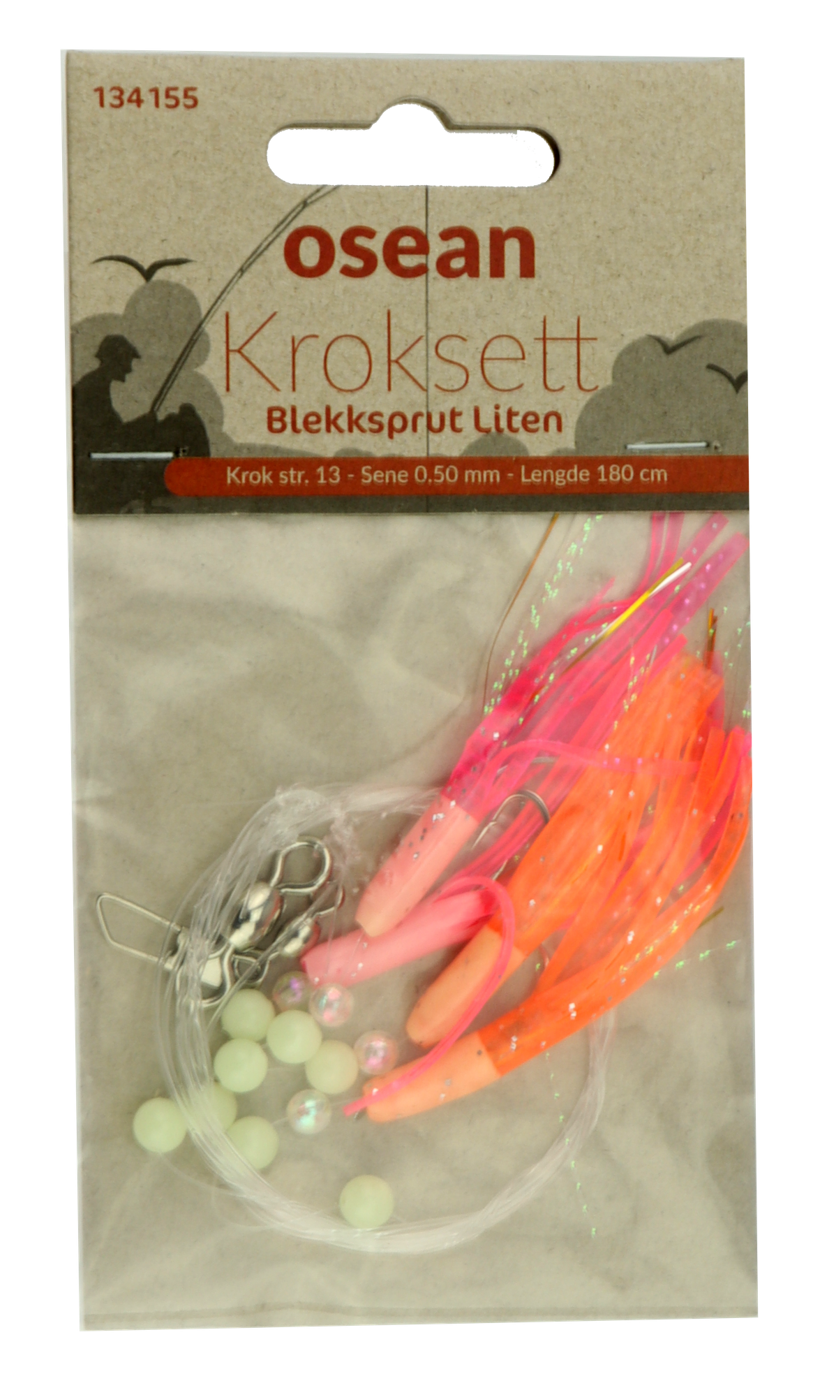 Osean Blekksprut Liten - Kroksett - 4 stk - 13