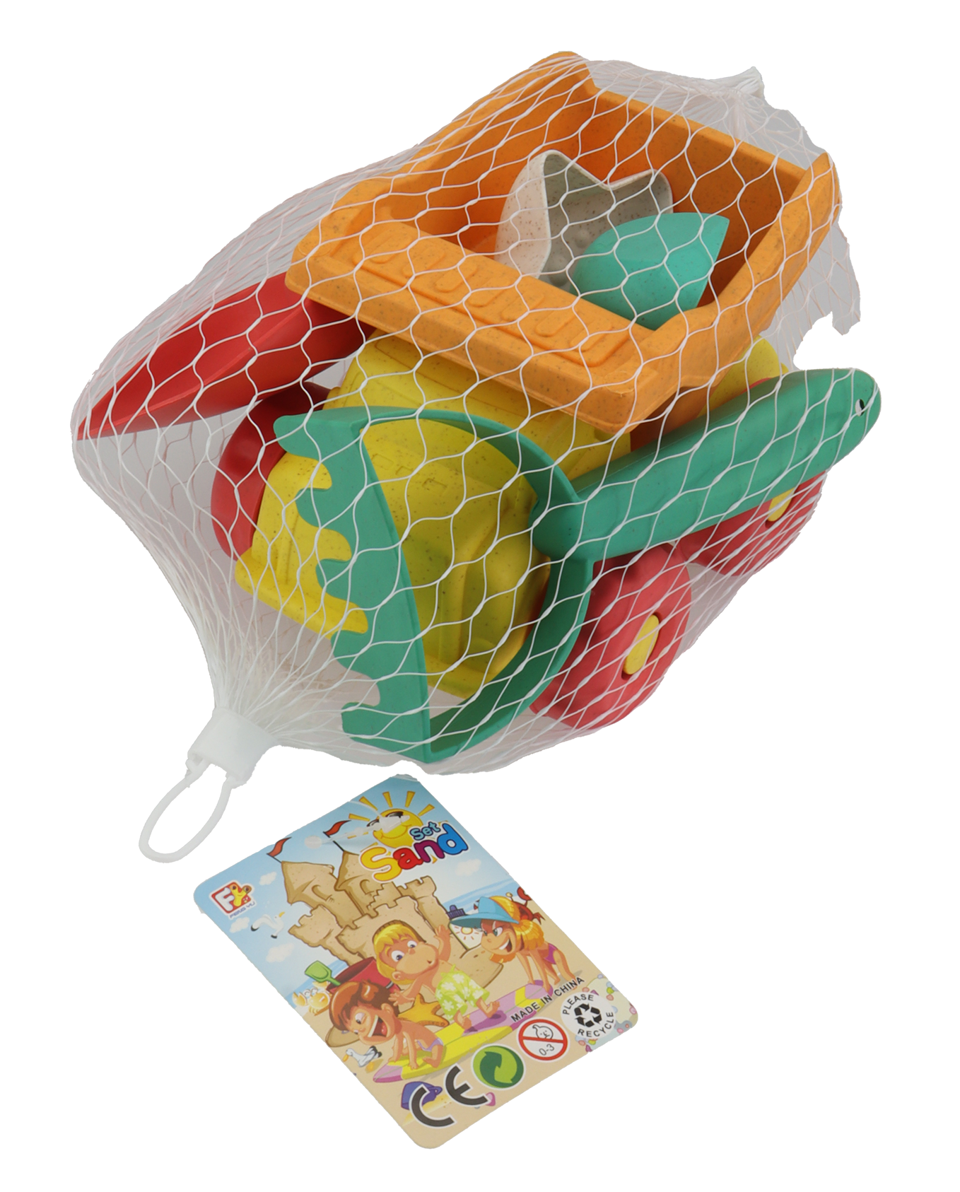 Lastebil 5 deler - Wheat Straw - Strandlekesett - BPA-fri - 3år+
