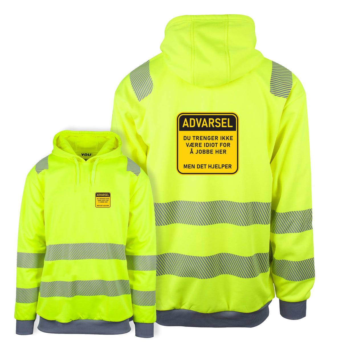 Idiot på jobb - Reflexhoodie