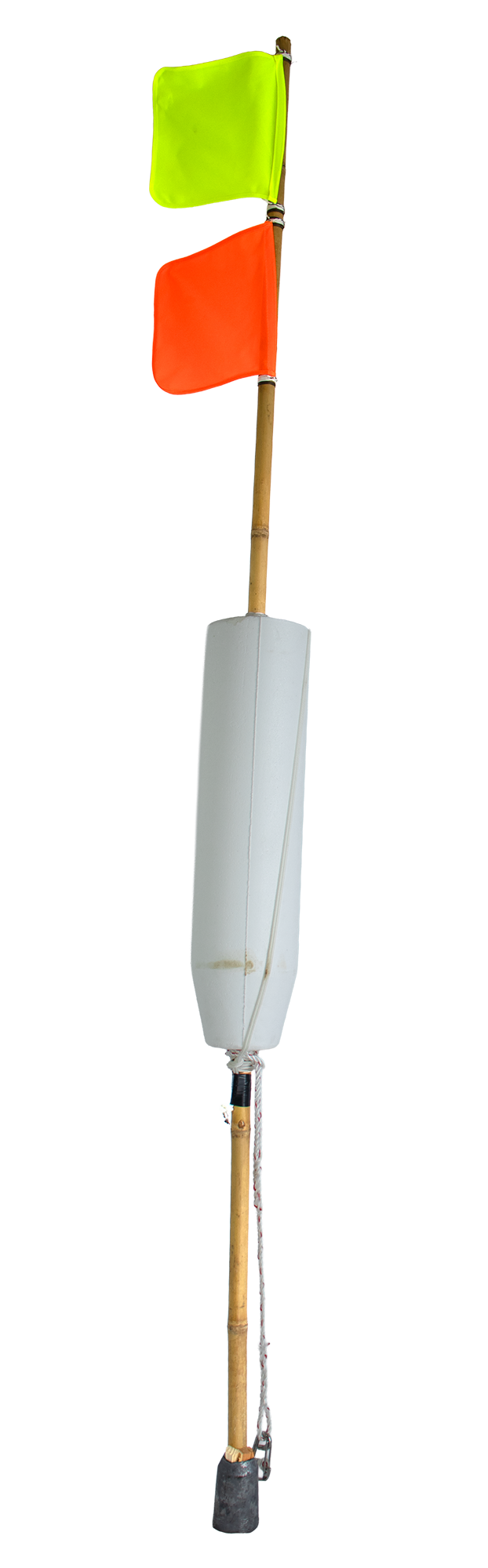 Flaggbøye - 230cm - 2 Flagg - Vest/Nord - Garnbøye