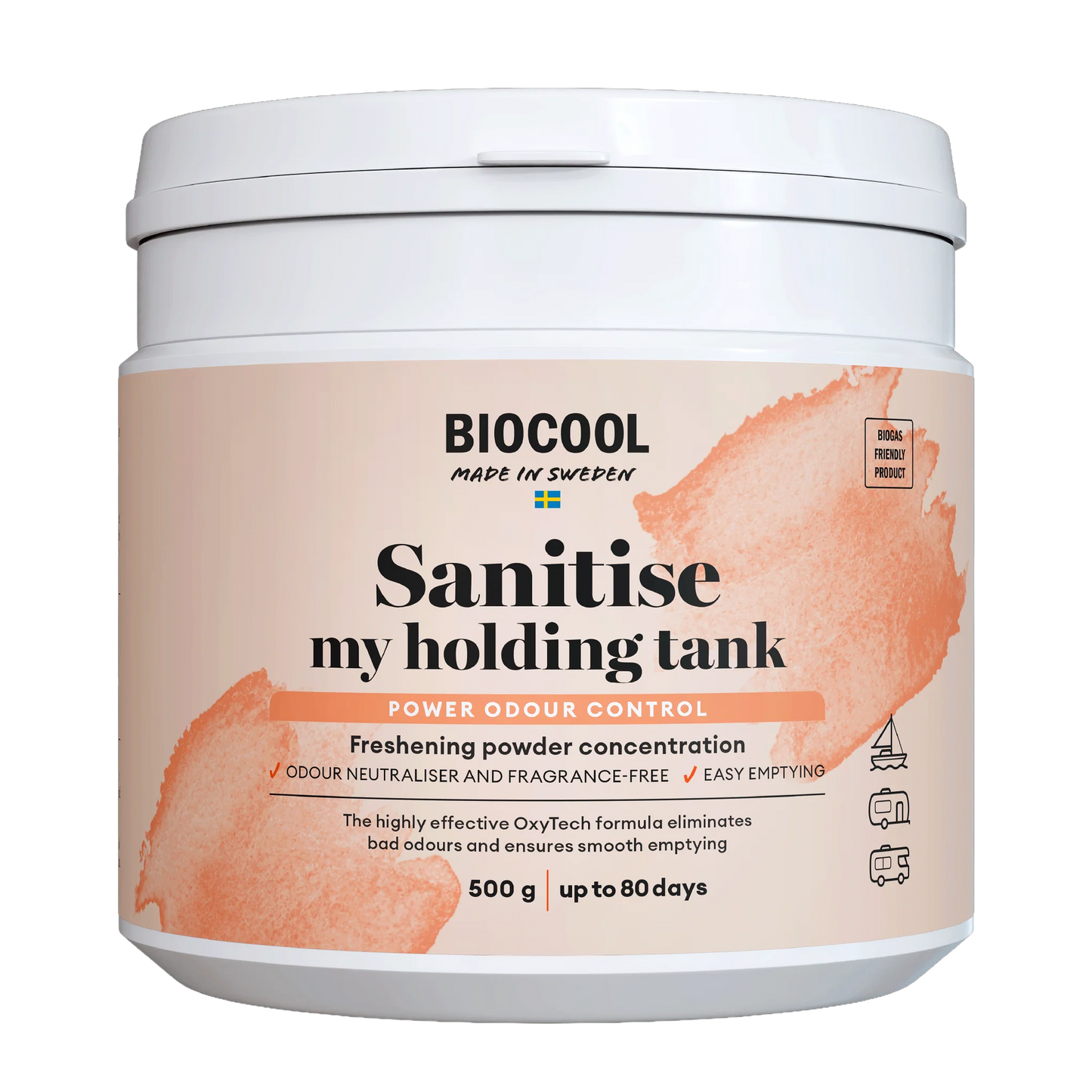 Biocool Sanitise my Holding Tank – 500 g – Sanitærmiddel for septiktank
