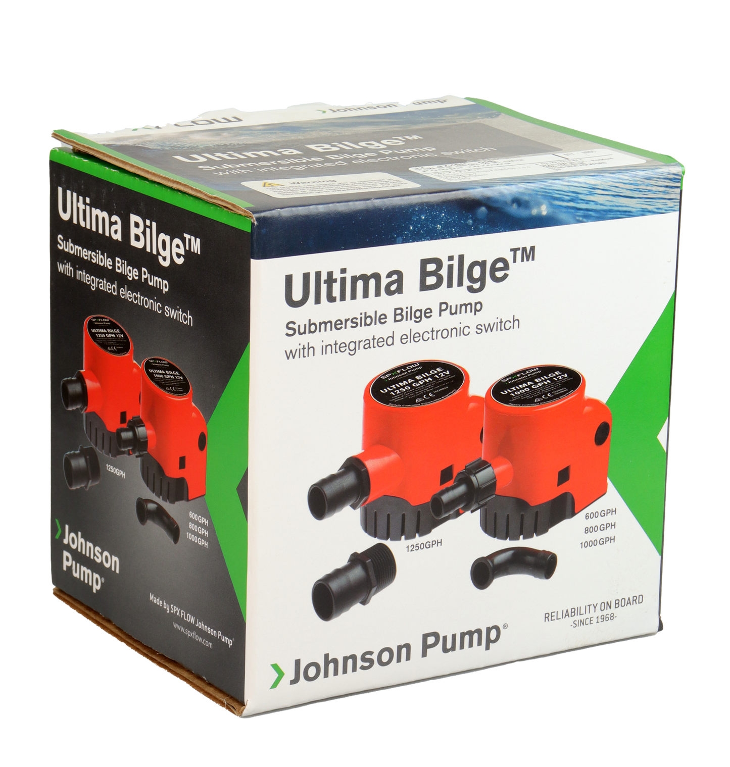 Johnson Pump Lensepumpe Ultima Bilge - 12V - 1000 GPH - 3785 L/t - Automatisk