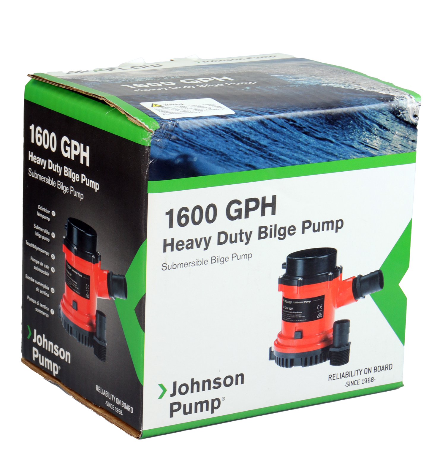 Johnson Pump Lensepumpe L1600 - 24V - 1600 GPH - 6000 L/t - Profesjonell