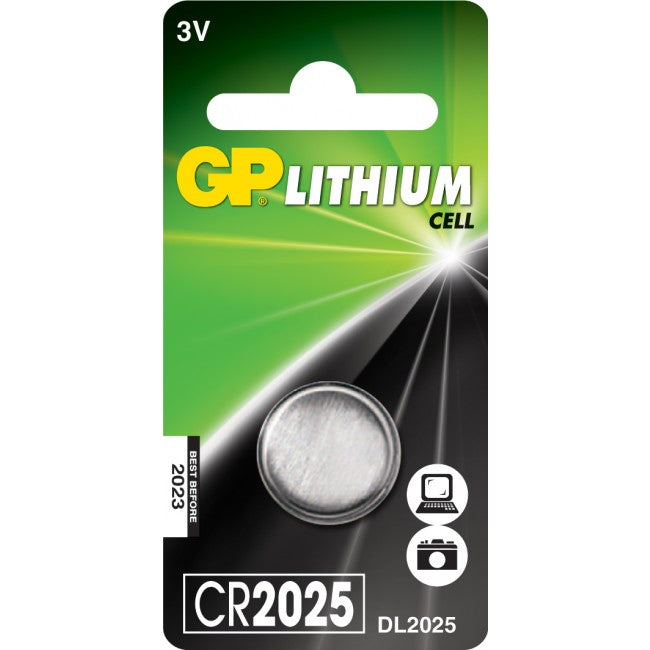 GP Batteri Knappcell - CR2025 - 3V - Lithium