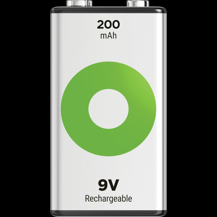 GP ReCyko 9V Batteri - 200mAh - Oppladbart NiMH - 1pk