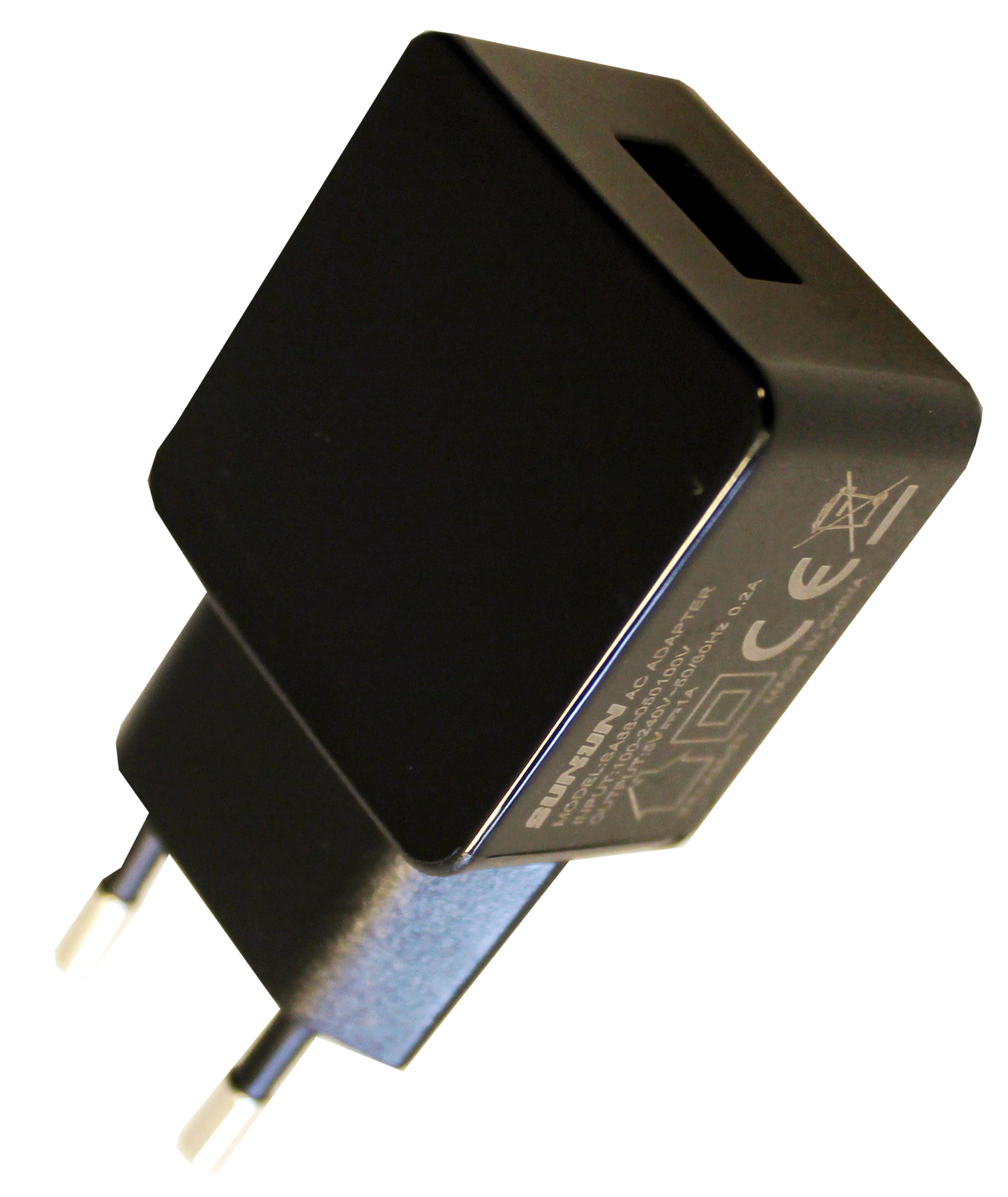 USB Lader 220V AC til 5V DC - 2000mA - Veggadapter