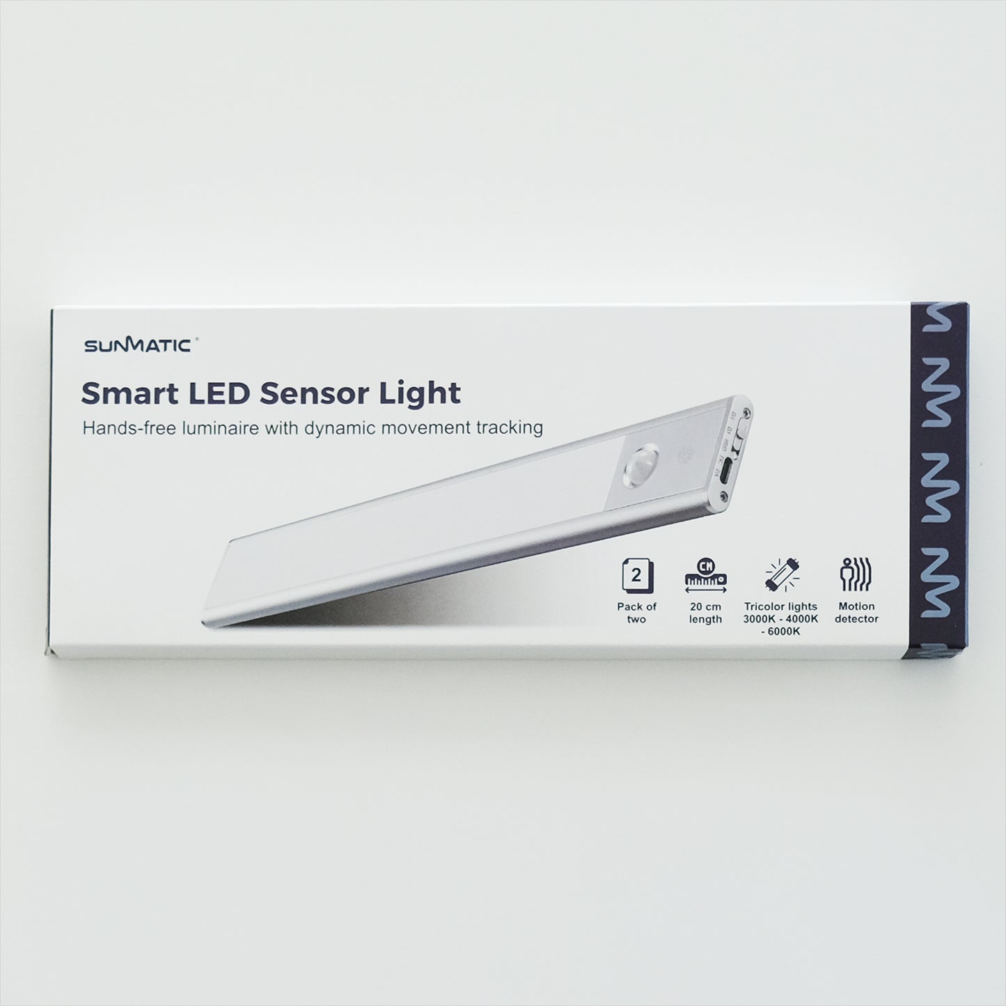 Sunmatic Sensorlampe LED 20 cm – 2-pk – Oppladbar – USB-C