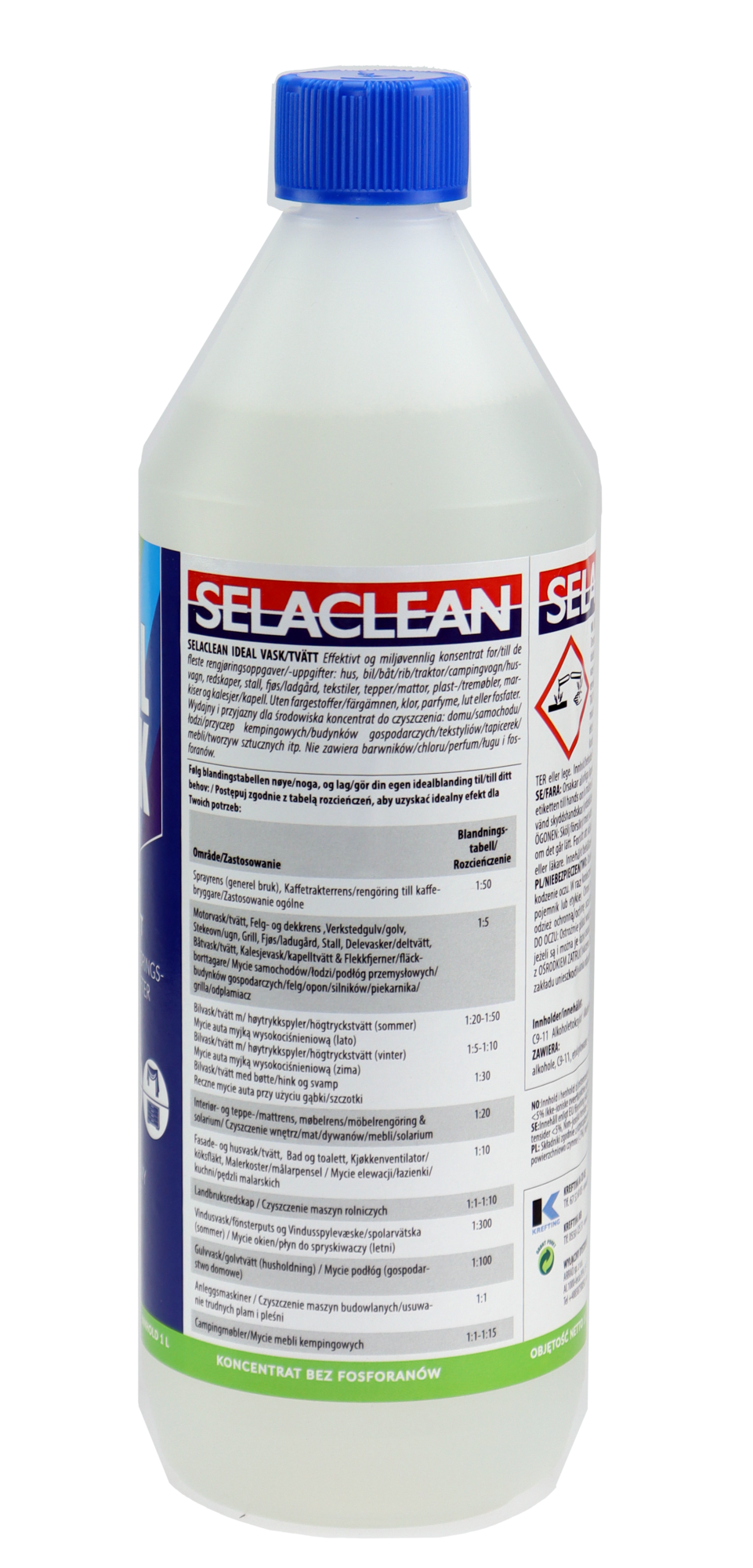 Selaclean Ideal Vask – 1 liter – Konsentrat