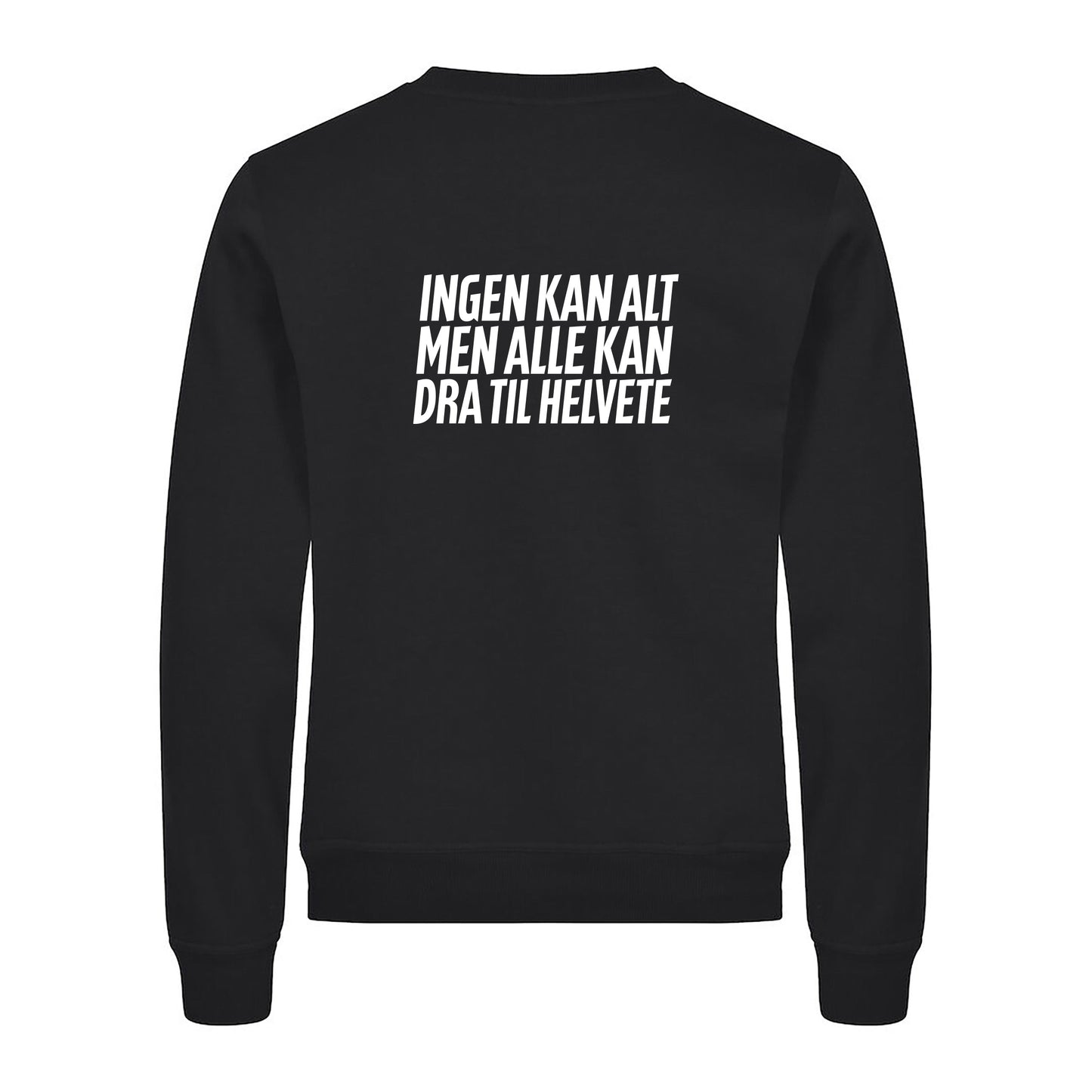 Ingen kan alt - Genser Sort Bak