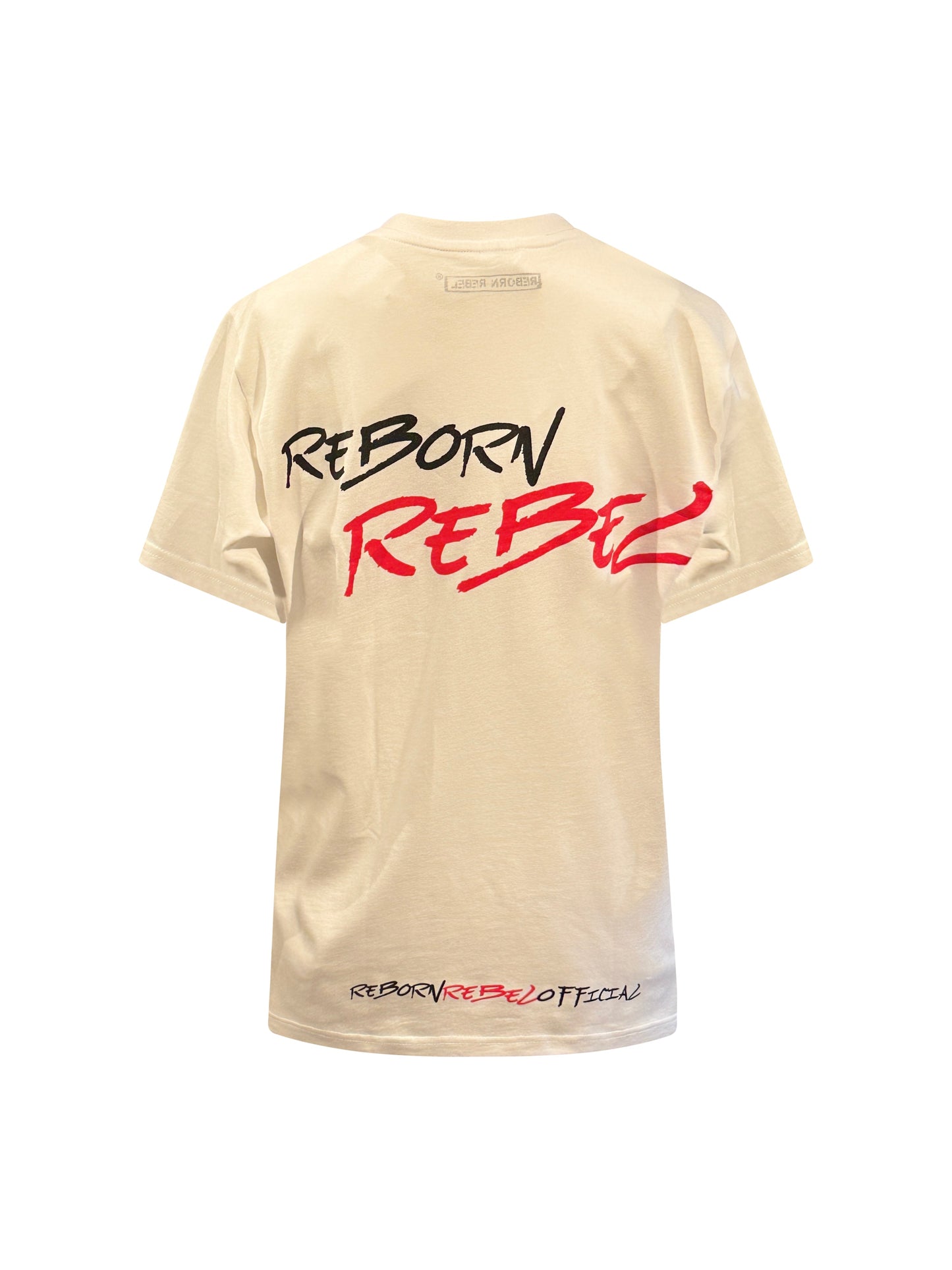 Reborn Rebel Klassisk T-shirt Hvit