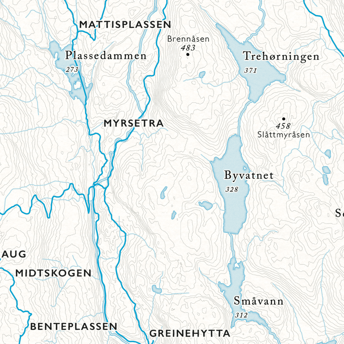 Skikart Krokskogen/Bærumsmarka