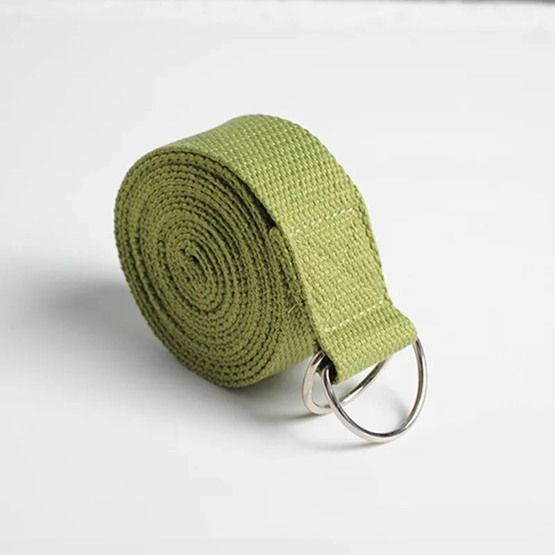 Yogabelte av bomull Green