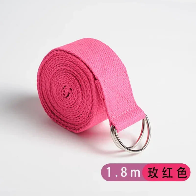 Yogabelte av bomull Rose red