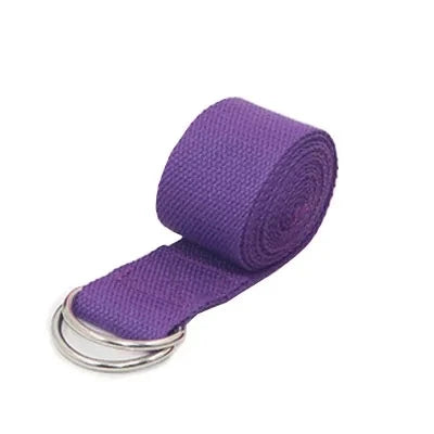 Yogabelte av bomull Purple
