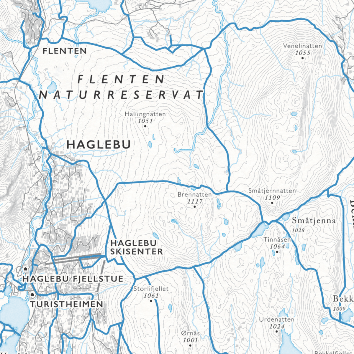 Skikart Norefjell
