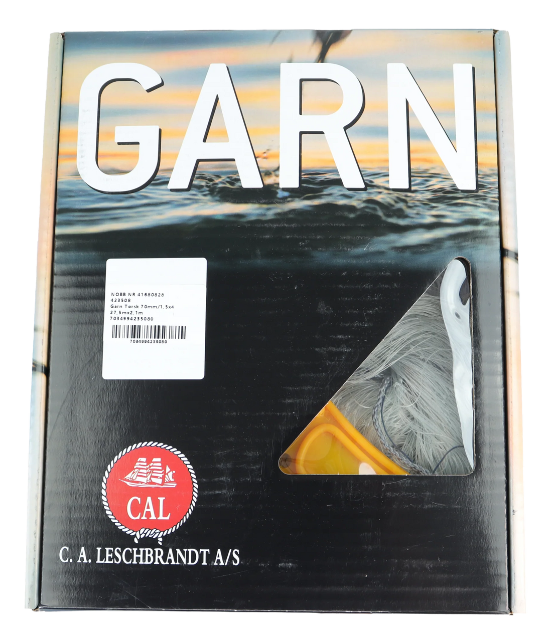 Produktbilde av CAL torskegarn, grått fiskegarn på 27,5 × 2,1 meter