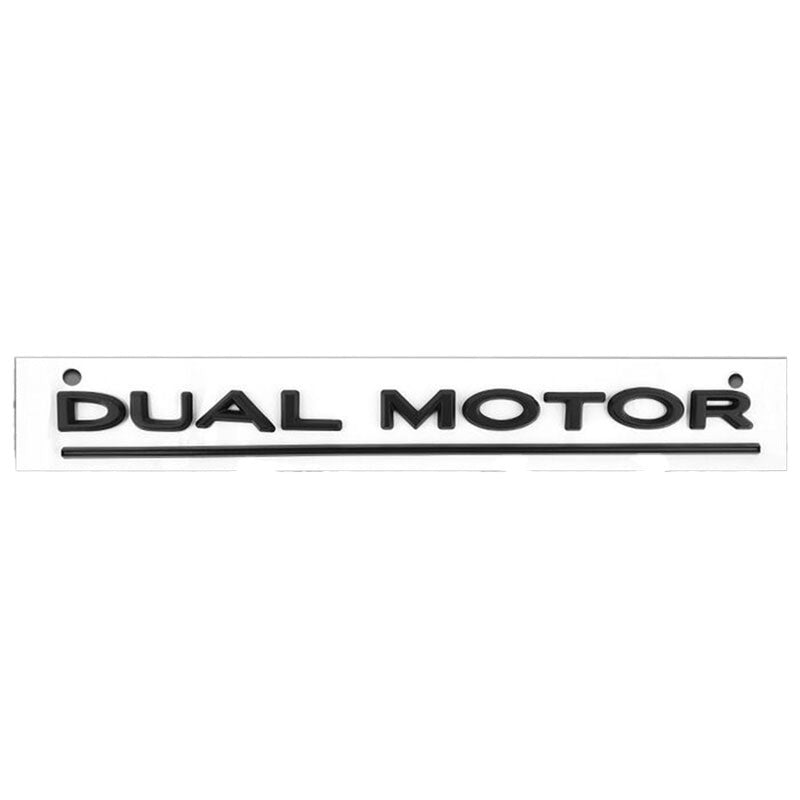 Dual Motor Emblem Matte Black
