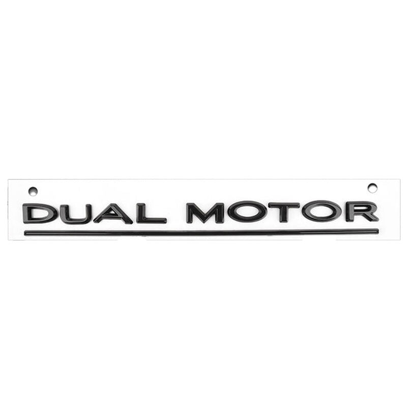 Dual Motor Emblem Glossy Black
