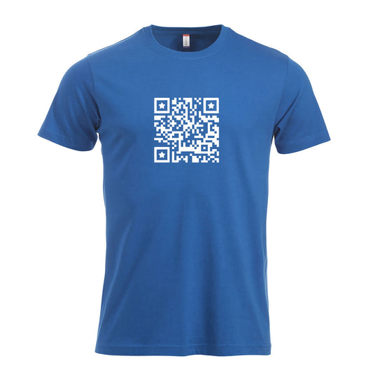 QR-kødden – t-skjorte Blå