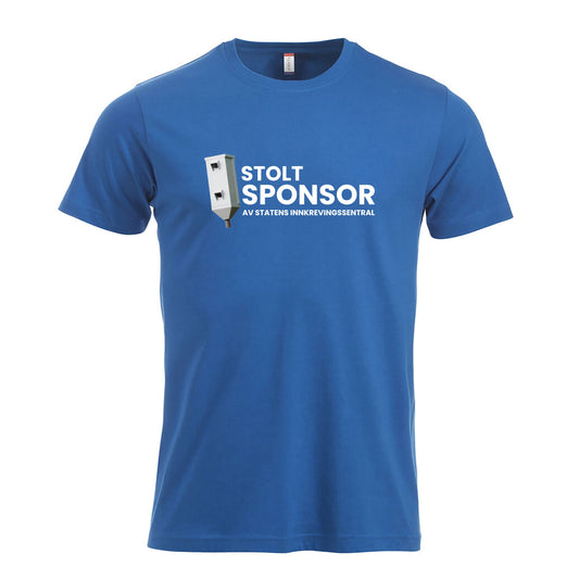 Stolt Sponsor - tskjorte Blå Foran