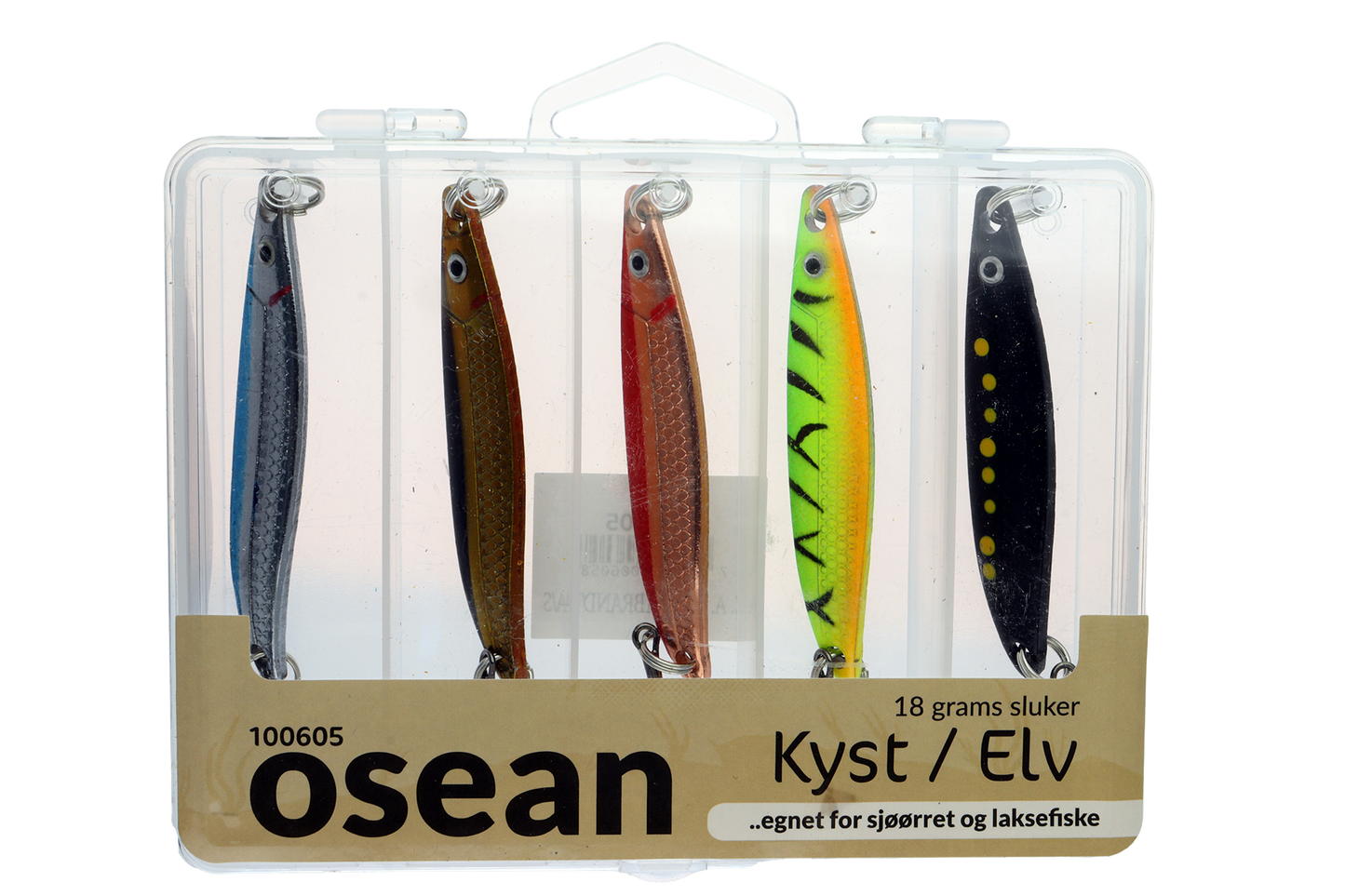 Osean sluksett Kyst / Elv - 5pk m/boks - 18gr