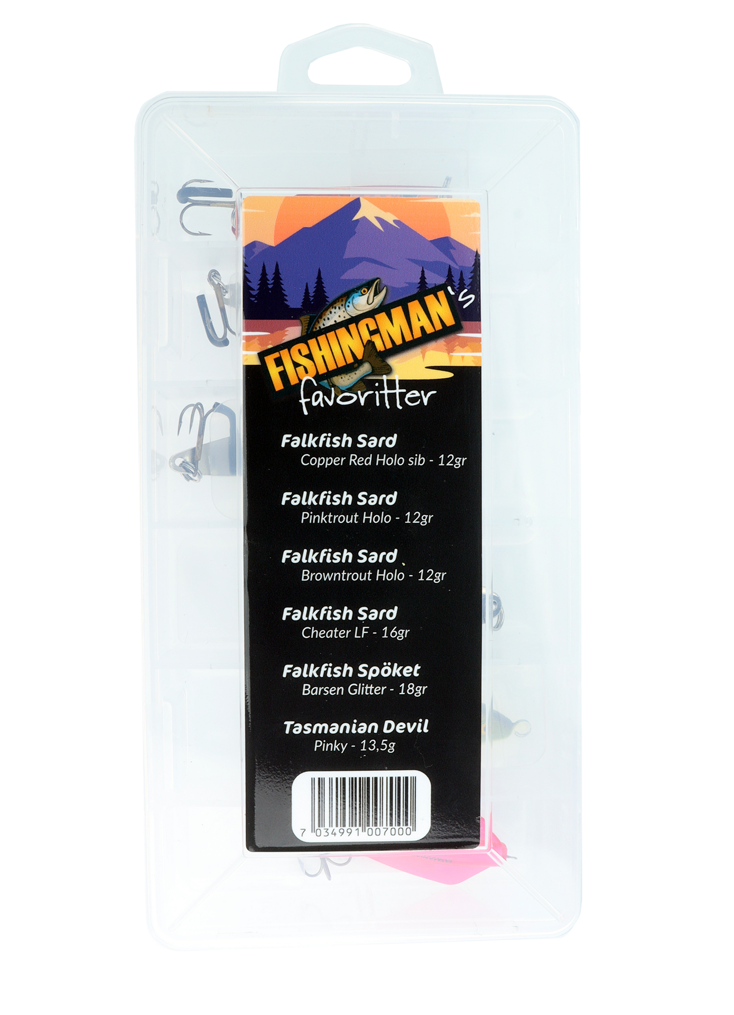 Fishingmans Favoritter – Slukboks med Falkfish & Tasmanian Devil