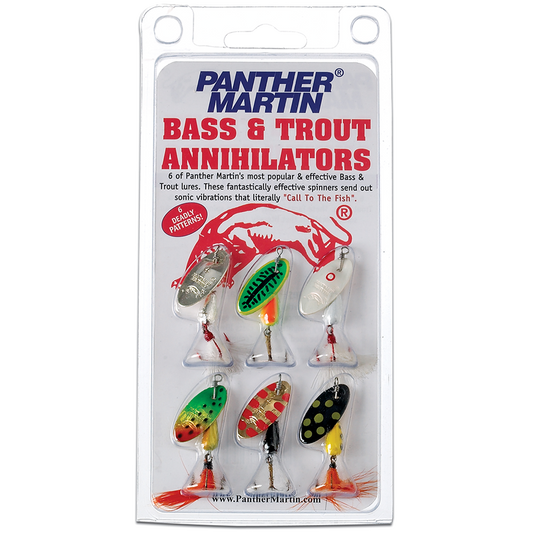 Panther Martin - Sett - Bass & Trout Annihilators 6 Pack