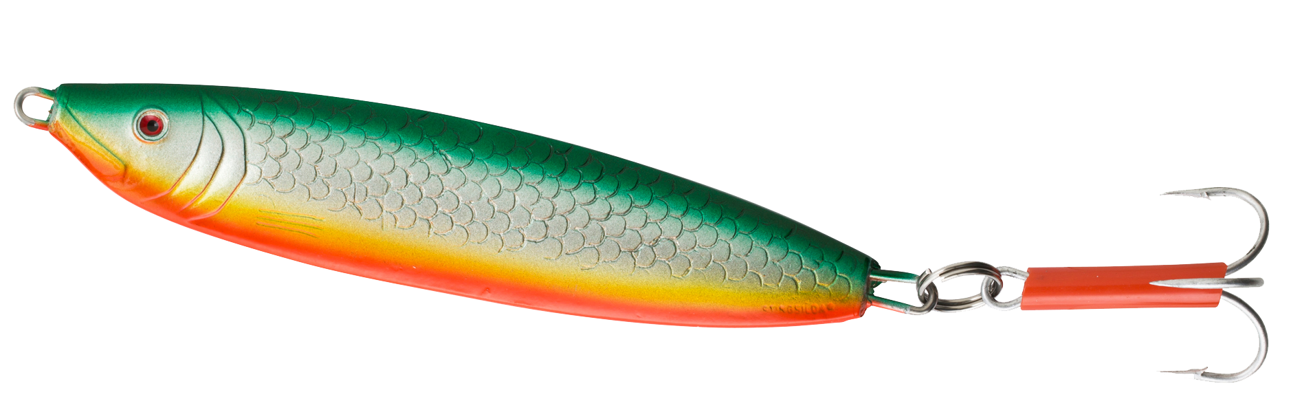 Sølvkroken Stingsilda - Oransje / Gul / Grønn - Pilk 125g