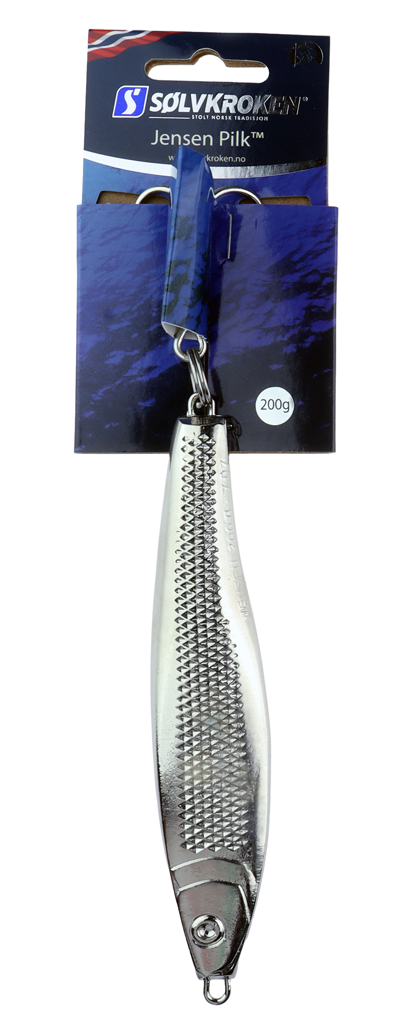 Sølvkroken Jensen Pilk - Blank Forniklet 200g