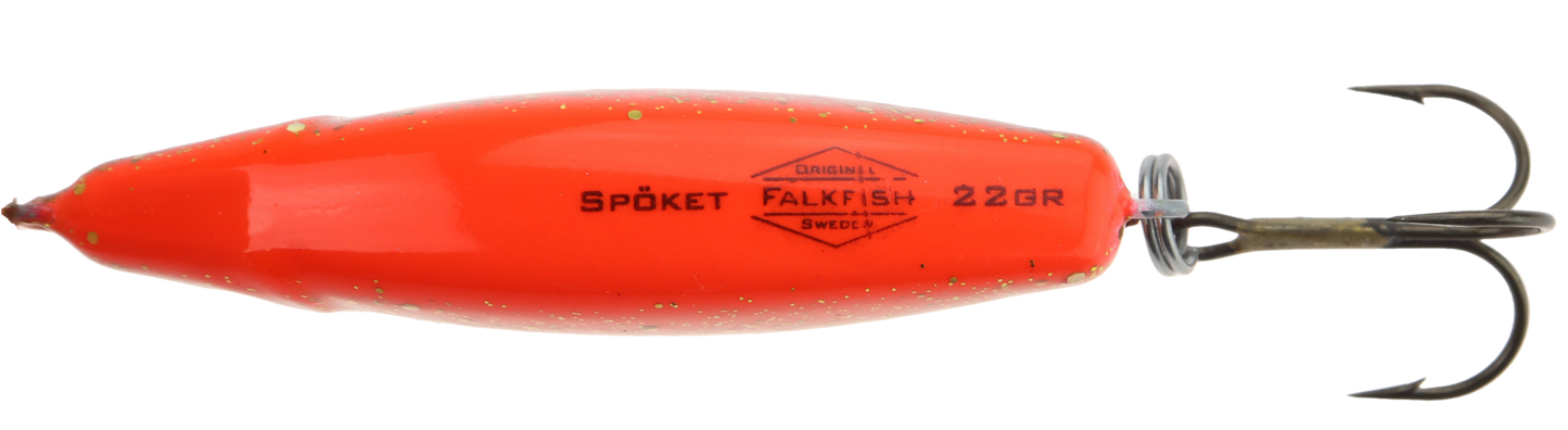 Falkfish Spöket Kulan - 388 RedGold Red Glitter - 22gr - Sluk