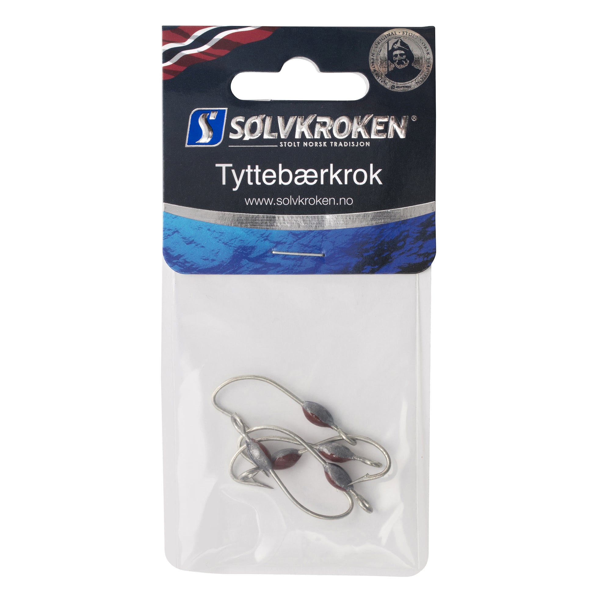 Sølvkroken Tyttebærkrok - 5pk - Ørretkrok