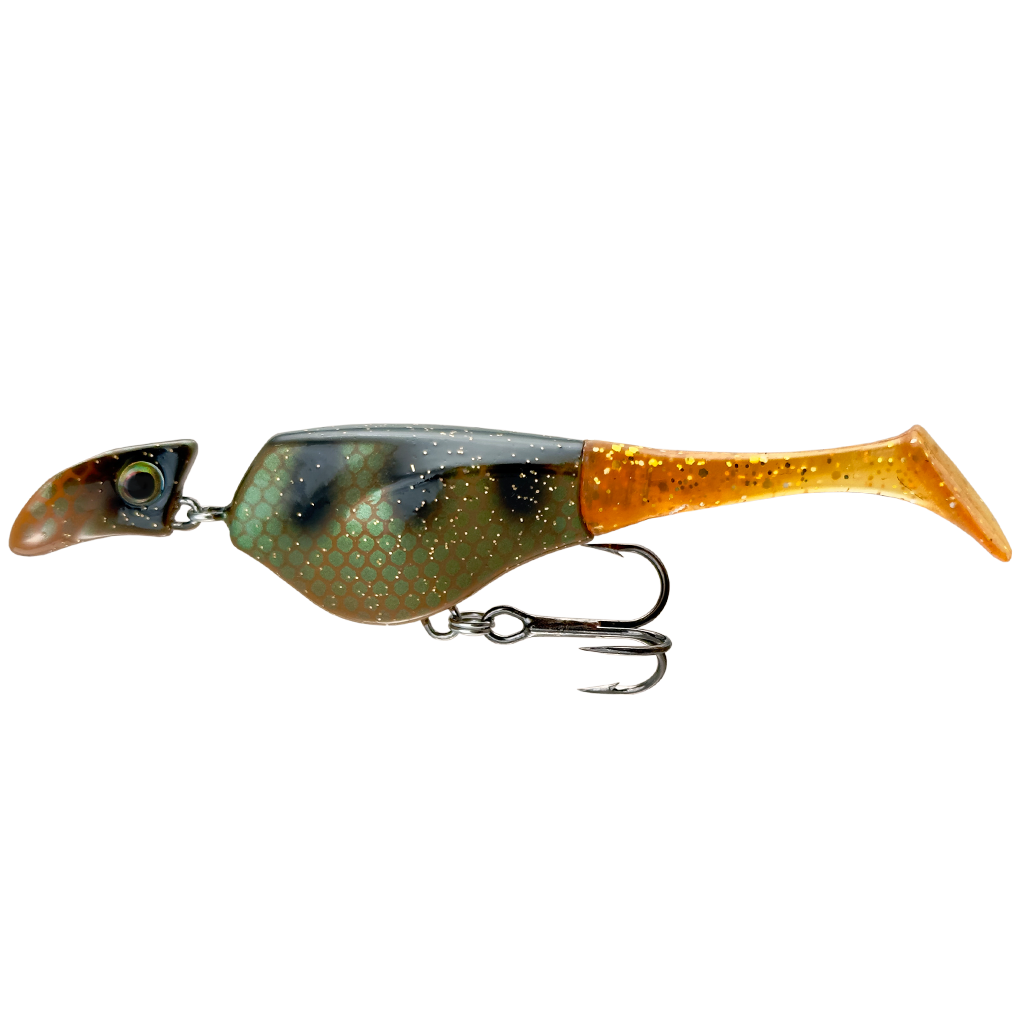 Headbanger Shad 11cm – Sinking – Rusty Perch 13g