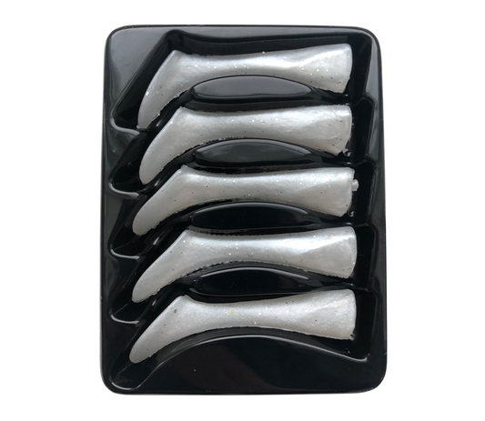 Headbanger Shad 11 Rep. tails, 5 pcs - Pearl White