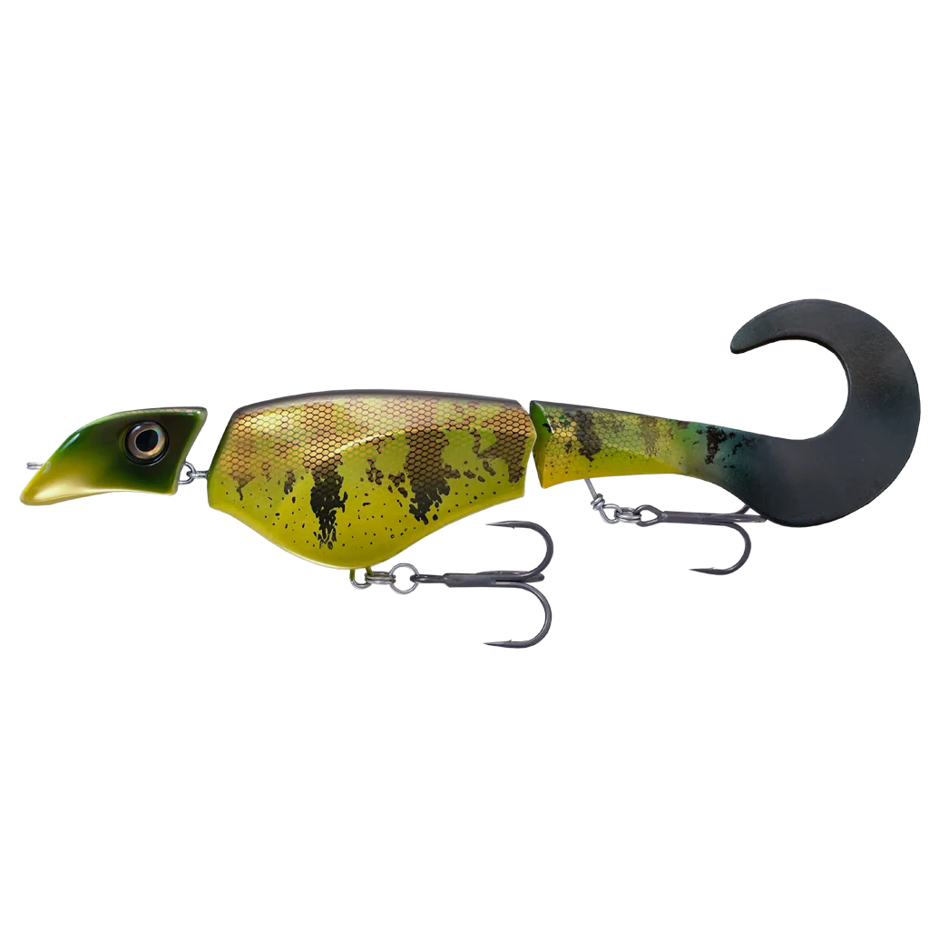 Headbanger Colossus Curly - 31cm - 170g - Yellow Perch - Suspending