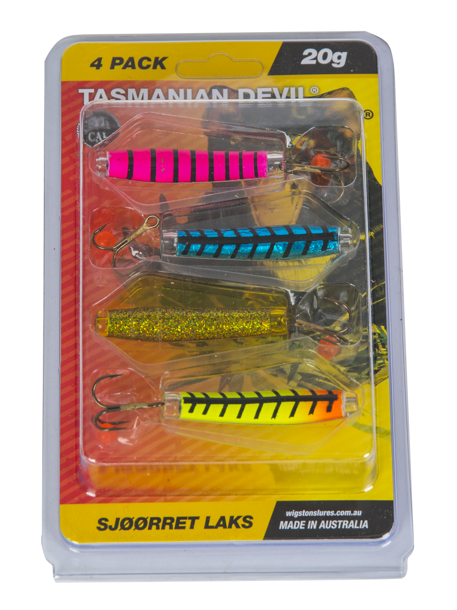 Tasmanian Devil Sett - Sjøørret/Laks - 20gr - 4pk