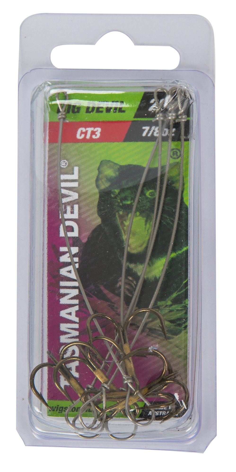 Tasmanian Devil Treblekrok Centre - 26g - 5 stk