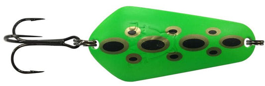 Tasmanian Devil Spoon - Lime Frog - Skjesluk
