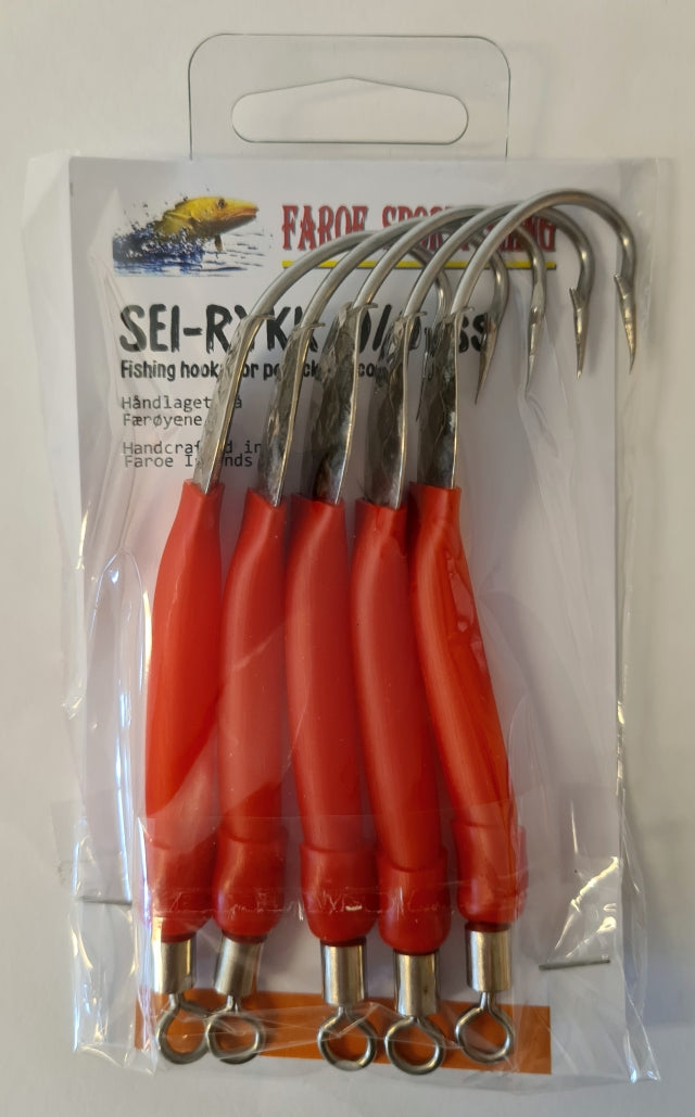 Faroe Sportfish Gummimakk m/plate – 5pk – Rød – Seirykk