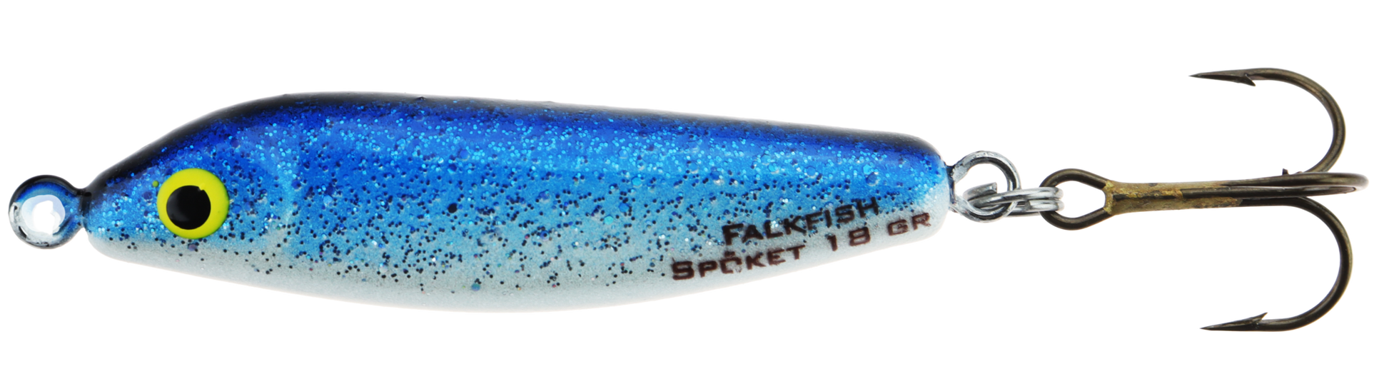 Falkfish Spöket Kystwobbler 375 BlueBlack Glitter - Wobbler