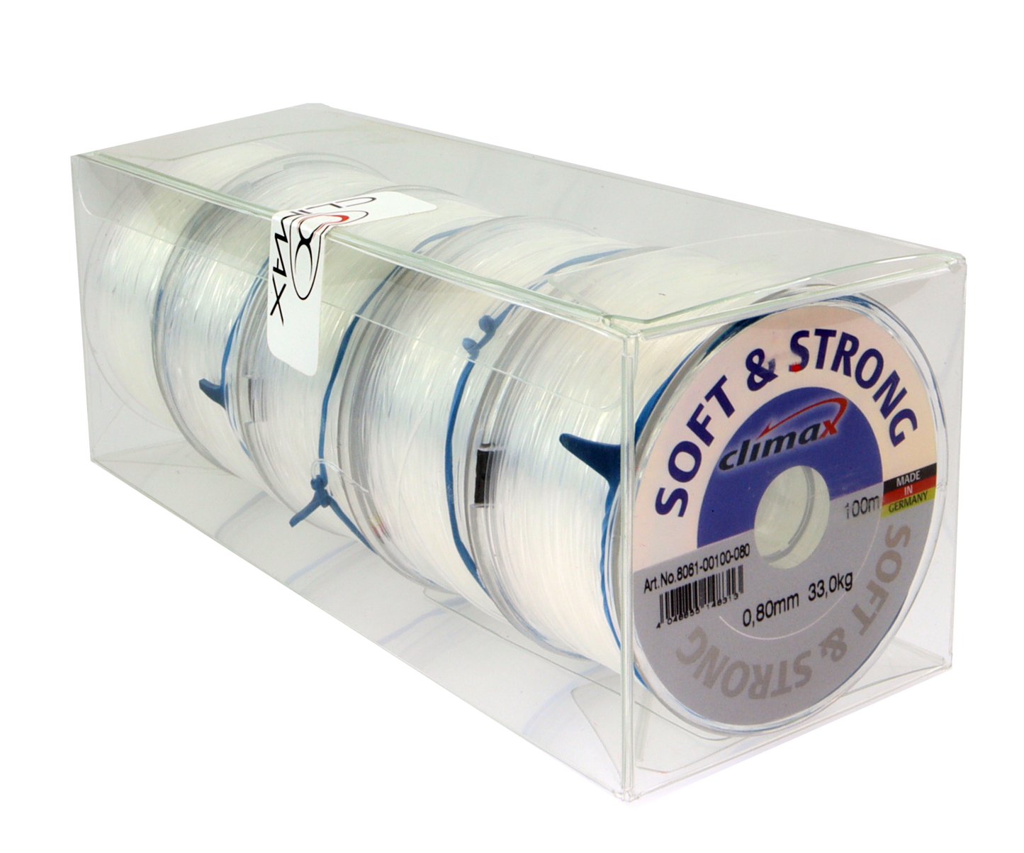 Climax Soft & Strong - 100m - 5-pak - Multipack - Fiskesnøre 0,80