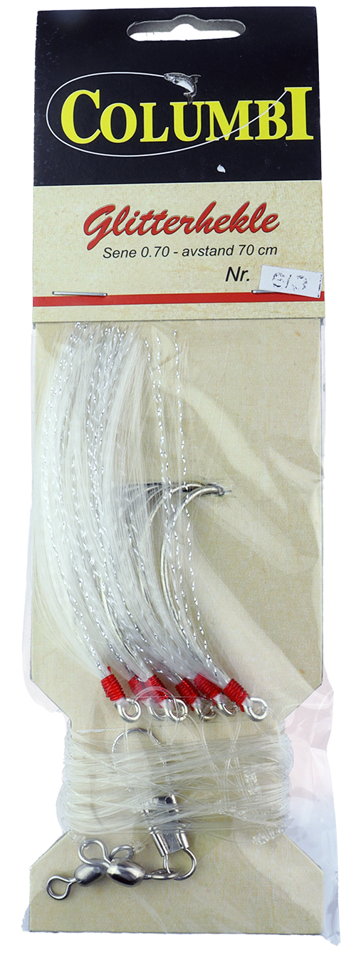 Columbi Glitterhekle - Kroksett - 6 stk Glitterhekle - 6/0