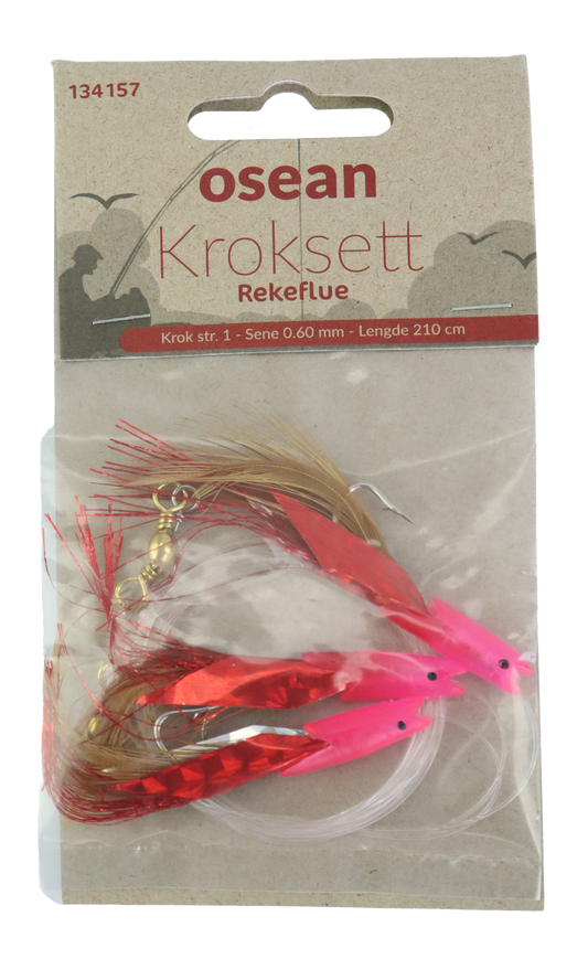 Osean Rekeflue - Kroksett - 3 stk - 1