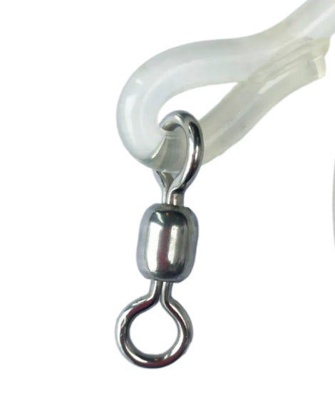 Juksastrikk 6mm - 2m - m/2 stk rustfri svivler