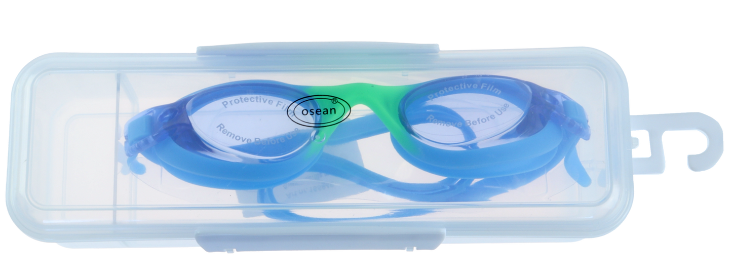 Osean Svømmebrille - Silikon - Mørk Blå - UV-beskytta