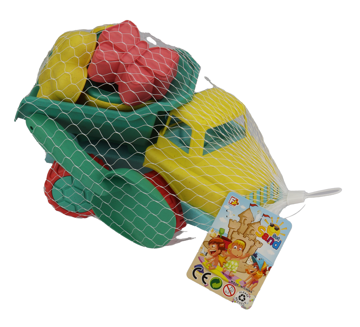 Lastebil 8 deler - Wheat Straw - Strandlekesett - BPA-fri - 3år+