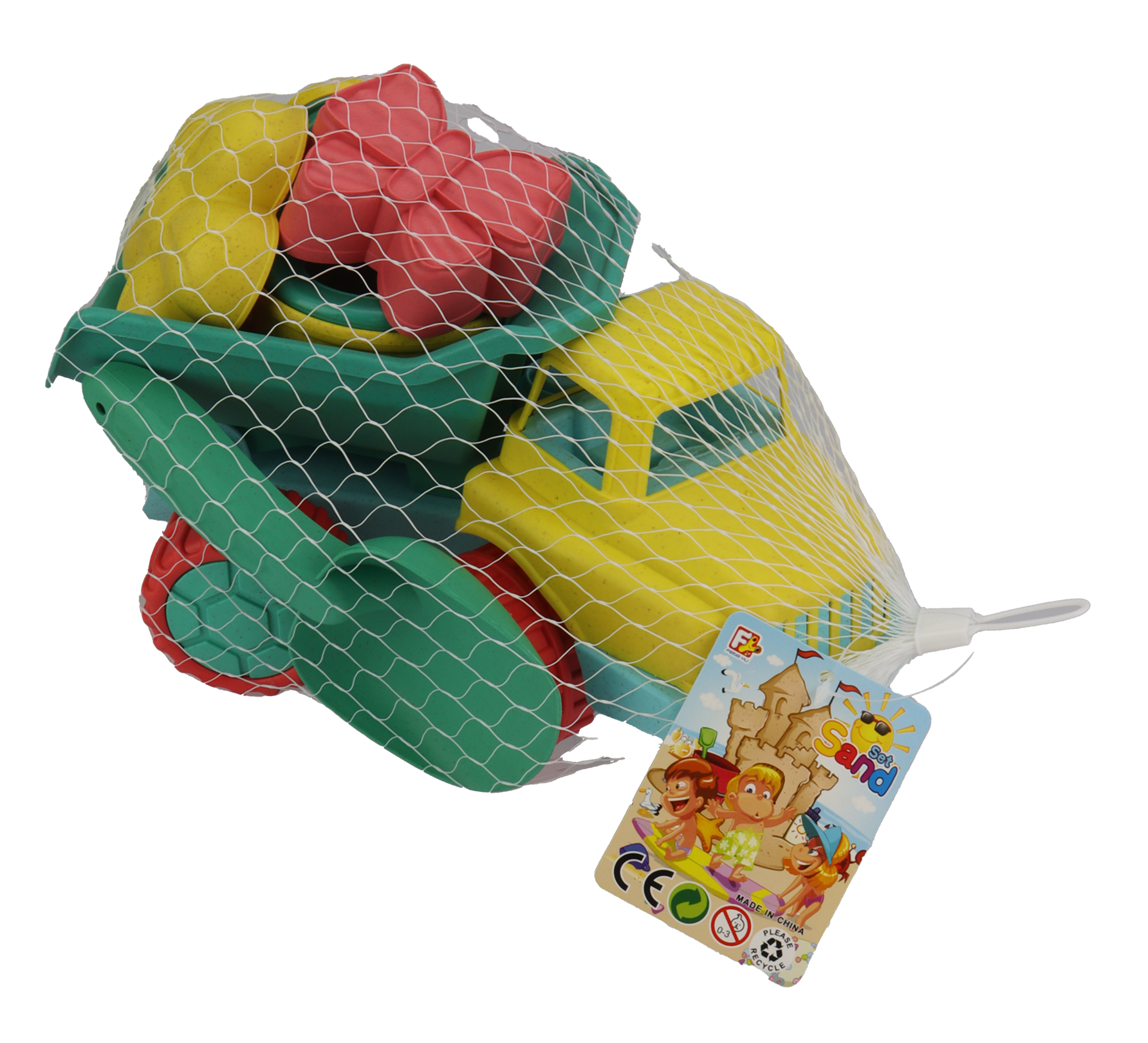 Lastebil 8 deler - Wheat Straw - Strandlekesett - BPA-fri - 3år+