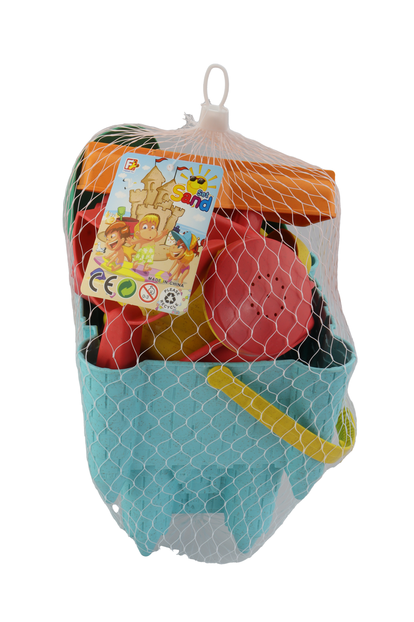 Sandslott 10 deler - Wheat Straw - Strandlekesett - BPA-fri - 3år+