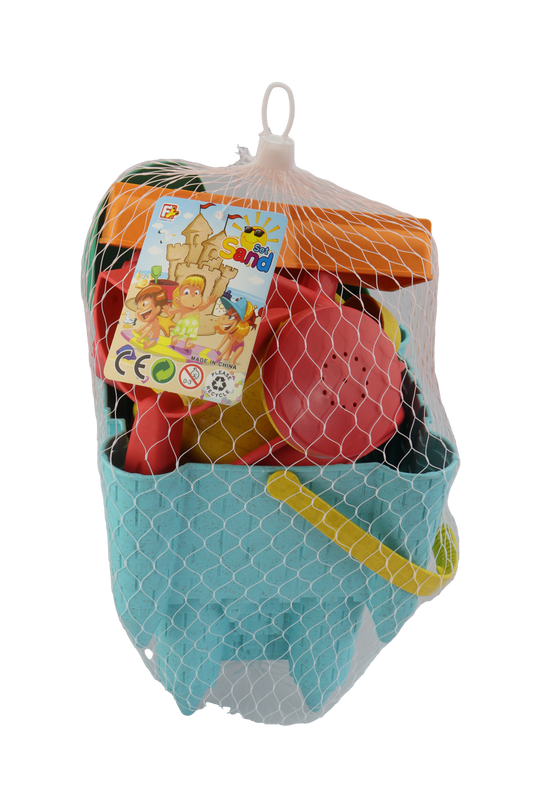 Sandslott 10 deler - Wheat Straw - Strandlekesett - BPA-fri - 3år+